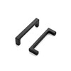 Ravinte 10 Pack Solid 6-1/4 Inch Kitchen Square Cabinet Handles Matte Black Cabinet Pulls Drawer Pulls Kitchen Cabinet Hardware Flat Black Kitchen Handles