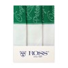 Ross Pack of 3 Twine, Half-Linen Tea Towels, Herbs, Silver,