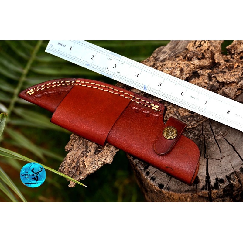 Buck Knives GENUINE LEATHER SHEATH CUSTOM HANDCRAFT FOR FIXED BLADE