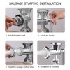 Manual Meat Grinder, Multifunctional Heavy Duty Meat Mincer Sausage Stuffer,