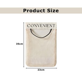 JOYOLA 2 Pieces Mesh Garbage Bags Reusable Mesh Storage Bags Mesh Storage Bag Hanging Garbage Bag Mesh Storage Bag for Home and Kitchen