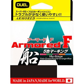 Duel H4143 PE Line, No. 0.6, Armored F, 656.2 yd (200 m), No. 0.6, 32.8 ft (10 m) x 5 Colors, Red Marking