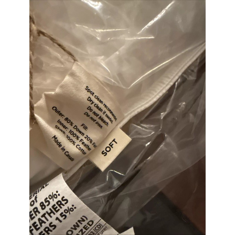 Double Stitch Luxury US White Down Pillow - Made in