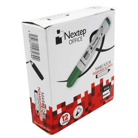 Marcador Pizarrón Blanco Nextep Color Verde Com12 Pzas