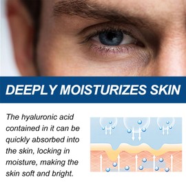 50ML Of Face Cream For Men，Men's Anti Ageing Face Cream, Anti-Wrinkle Firming Cream,Face Cream for Men Eye Bags，Men's Face Moisturizer，Suitable for Men of all Skin types