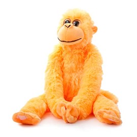 The Petting Zoo Monkey Stuffed Animals, Plush Toys for Girls and Boys, Rainbow of Colors-20 Inches (Orange)