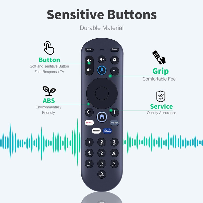 Snrigw Replacement Voice Remote Control for Element/Pioneer/XUMO MG3-R34010 TVs Compatible