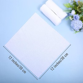 Wanmu 100 Pack Washcloths Bulk, 12" x 12" Face Towel Microfiber Cleaning Cloth Highly Soft Wash Cloth and Hand Towels Fast Drying Multi-Purpose Cleansing Cloths for Spa Salon Bathroom Kitchen Hotel