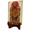 Purpledip Marble Painting Tirpuathi Venkateswara Balaji: Hand Painted Tile with