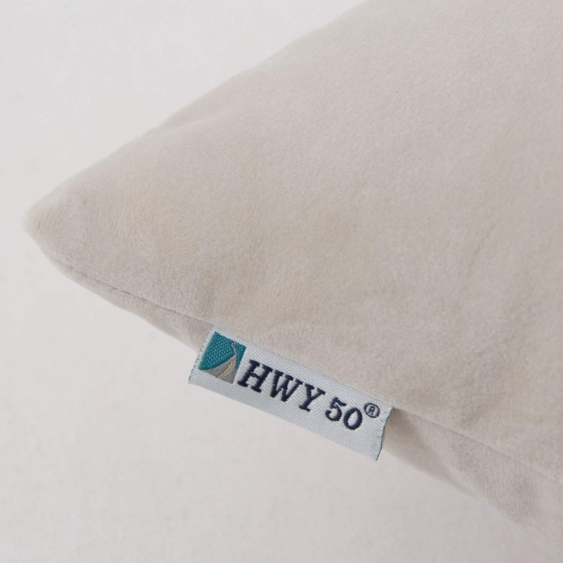 HWY 50 Velvet Soft Solid Decorative Throw Pillows Covers Set