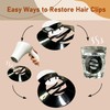 3 PCS Cozy Hair Clip,Round Flat Claw Clips for Half