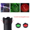 Tactical LED Headlamp Flashlight Waterproof Zoomable Headlight 3 Colors Exchange