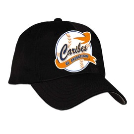 Caribes de Anzoategui Venezuela Baseball Cap Hat Black and Blue (Black)