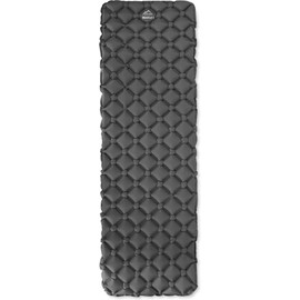 normani Ultrakleine MEGA Kopmpakte Camping-Luftmatratze wasserdichte Isomatte Biwakmatte Schlafmatte mit 520 g - SUPERLEICHT Farbe Anthrazit