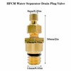 QISF Upgrade HFCM Water Separator Drain Plug Valve Compatible with