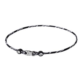 Phiten X 30 Razor Titanium Necklace (22 Inch, Black/Gray)