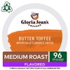Gloria Jean's Coffees Butter Toffee, Single-Serve Keurig K-Cup Pods, Flavored