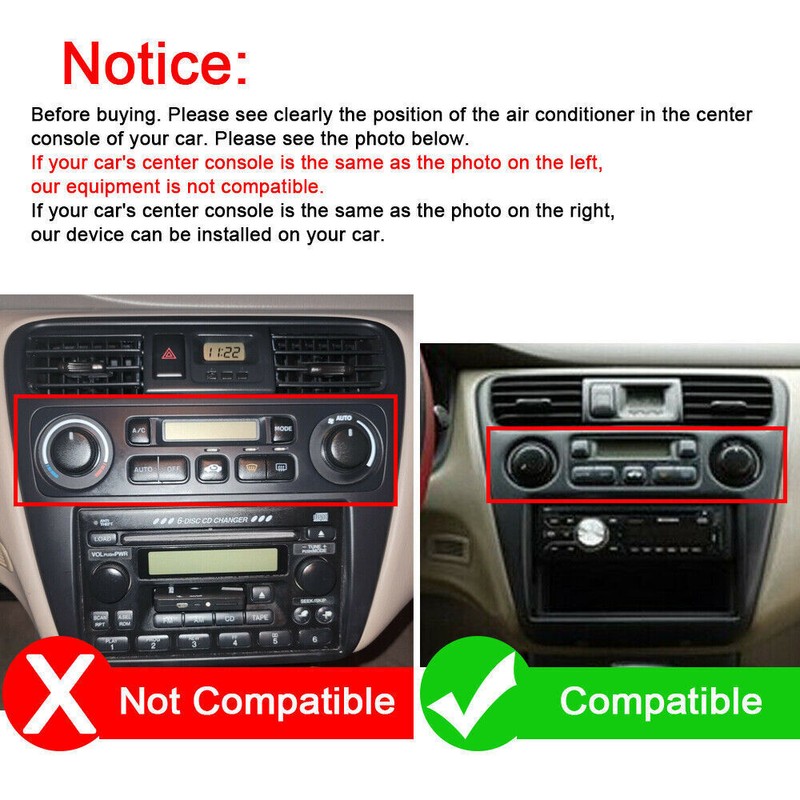 LeeKooLuu Apple CarPlay For Honda Accord 1998-2002 Car Stereo Radio