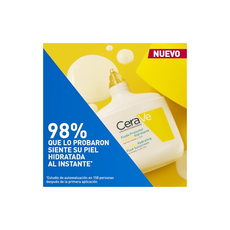 CeraVe Fluido Protector Invisible Hidratante 50FPS protector solar hidratante facial