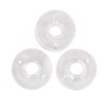 SINGER 06542 Class 15J Bobbins, Transparent, 3-Count