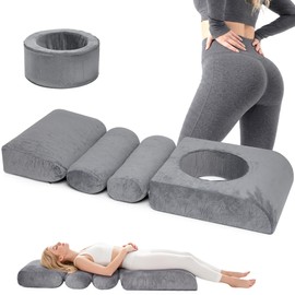 BBL Bed After Surgery for Sleeping, Ergonomic Recovery Mattress with Full Body Support, High Density Foam Bed for Comfortable Post-Surgery Rest, Removable Washable Cover, 60 x 23.6 x 6.3 Inch