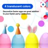 Easter Eggs 6” - 4 Translucent Colors Bright Fillable Easter