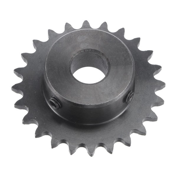 sourcing map 24 Tooth Roller Sprocket B Type, #25 Chain,