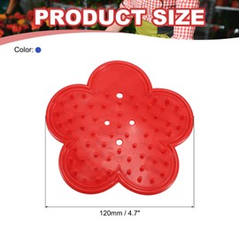 HARFINGTON 2pcs Rose Thorn Stripper Tool Set 4.7" PVC Flower Thorn Leaf Remover Flower Stem and Leaf Stripping for Gardening Home Florist Arrangement, Blue Red