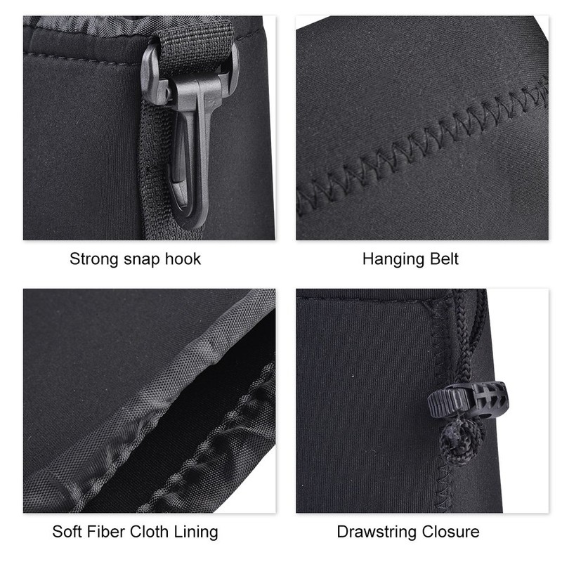Topiky Pack of 4 Lens Bag Protective Case Shockproof Storage
