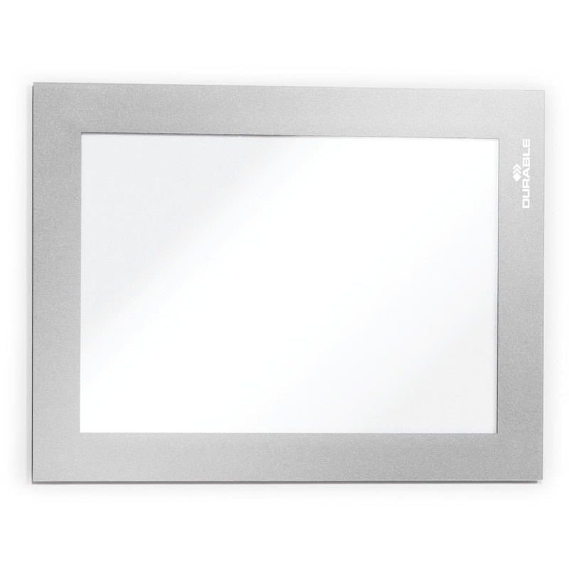 Durable DURAFRAME Magnetic Frame, A5 Format In Silver, Pack of