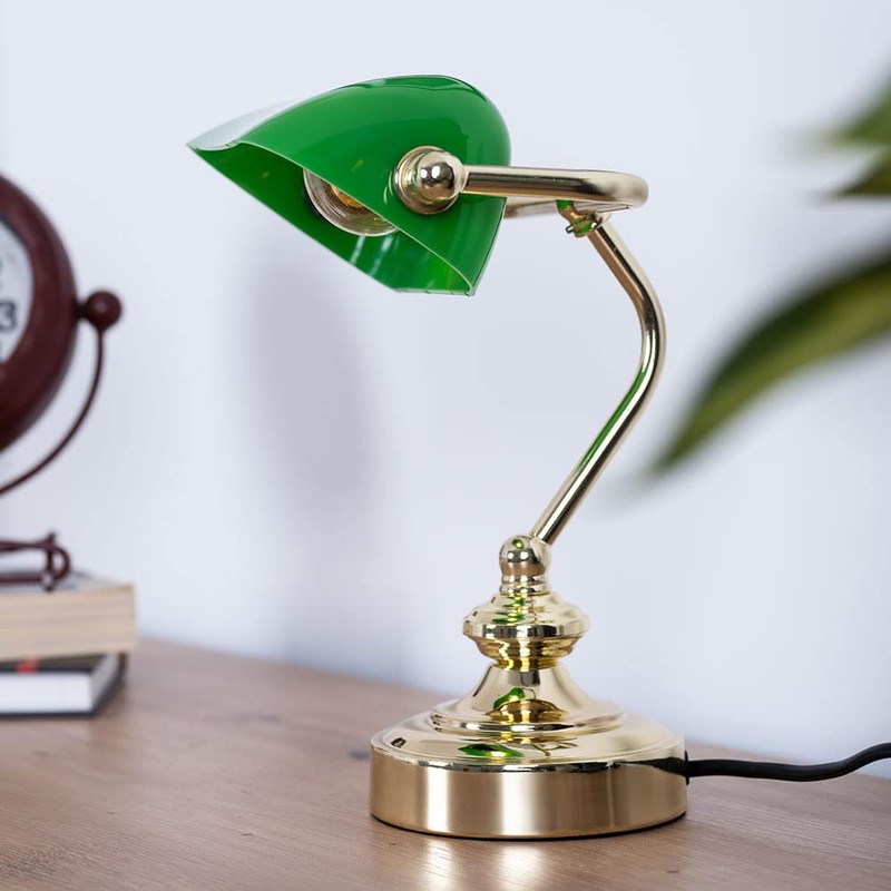 Globo Retro Table Reading Light Banker Lamp Work Room Spotlight