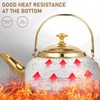 Cabilock Tea Kettle Kettle Induction Stainless Steel Kettle Gold Whistling