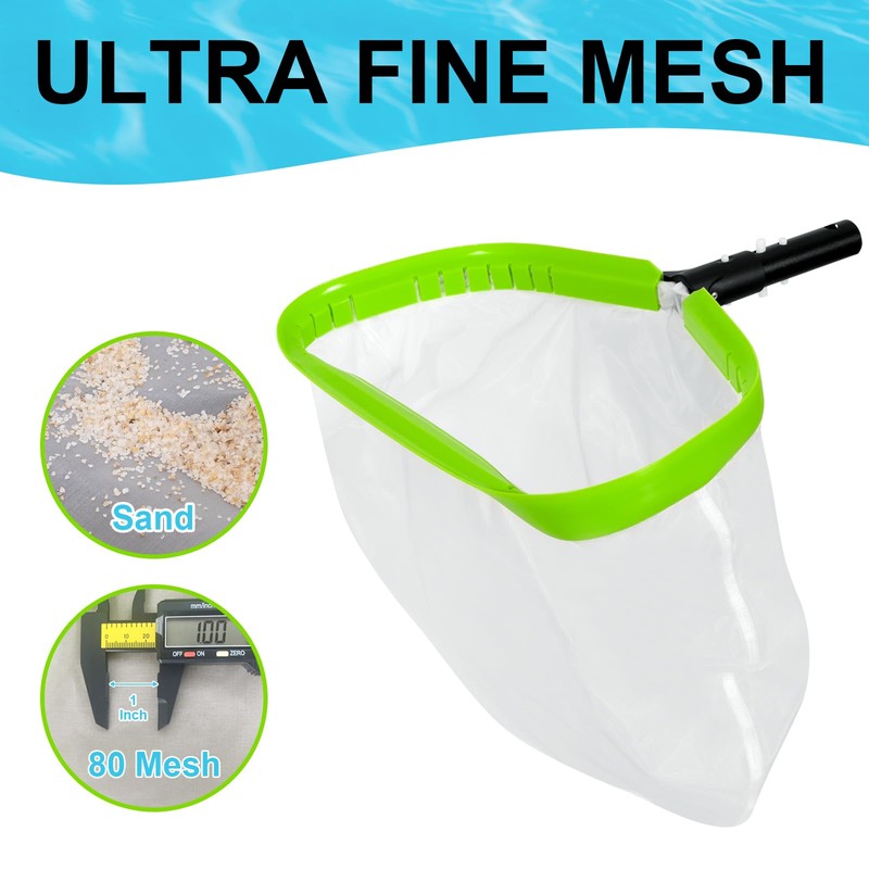 Pool Net,Professional Ultra Fine Mesh Pool Leaf Skimmer Nets for