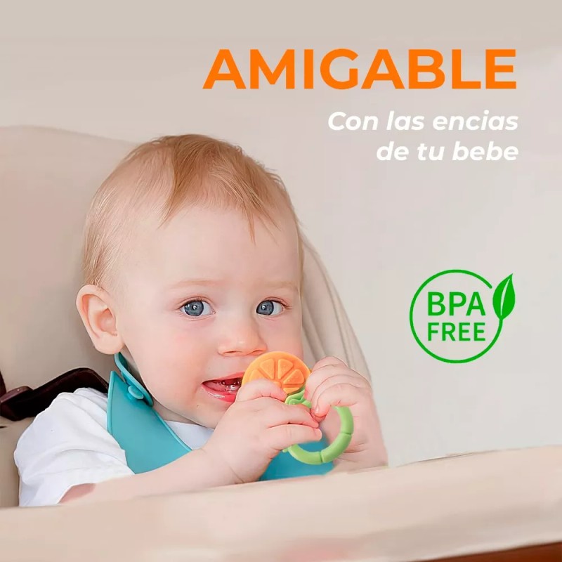 Hola Bebé Mordederas Para Bebé De Frutas Y Estuche De