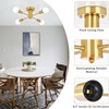 ASHUAQI Gold Ceiling Light, 4 Lights Sputnik Ceiling Light, Modern