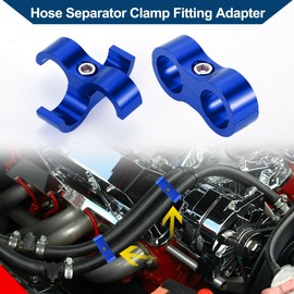 Hihaha Hose Separator Clamp Fitting Adapter/Pipe Tube Line Separator Clamp Tooling AN8 16mm 4pcs Blue