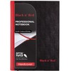 Black n' Red Notebook, Durable Hardcover, Premium Optik Paper, Scribzee