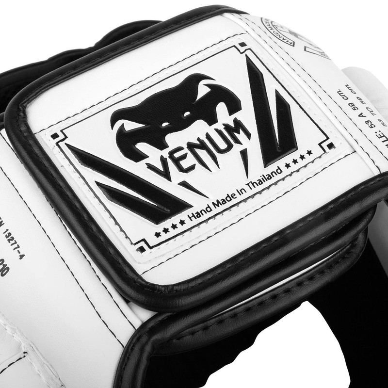 VENUM Elite Headgear (White/Black)