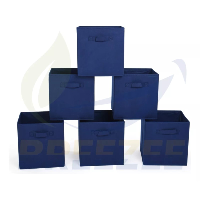 Breezee Market Set 6 Cajas Organizadores Almacenamiento Ropa Objetos Plegab
