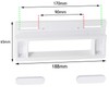 Spares2go Door Handle For Hotpoint Fridge Freezer (190mm, White)