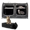 Mispace Portable 2 Pet Carriers for Cats Collapsible Cat Condo