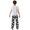 Boys Pajama Pants Traditional Black White Soccer Ball Elastic Waist