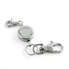 JCBIZ 1PCS Retractable Key Chain with Hook Zinc Alloy High