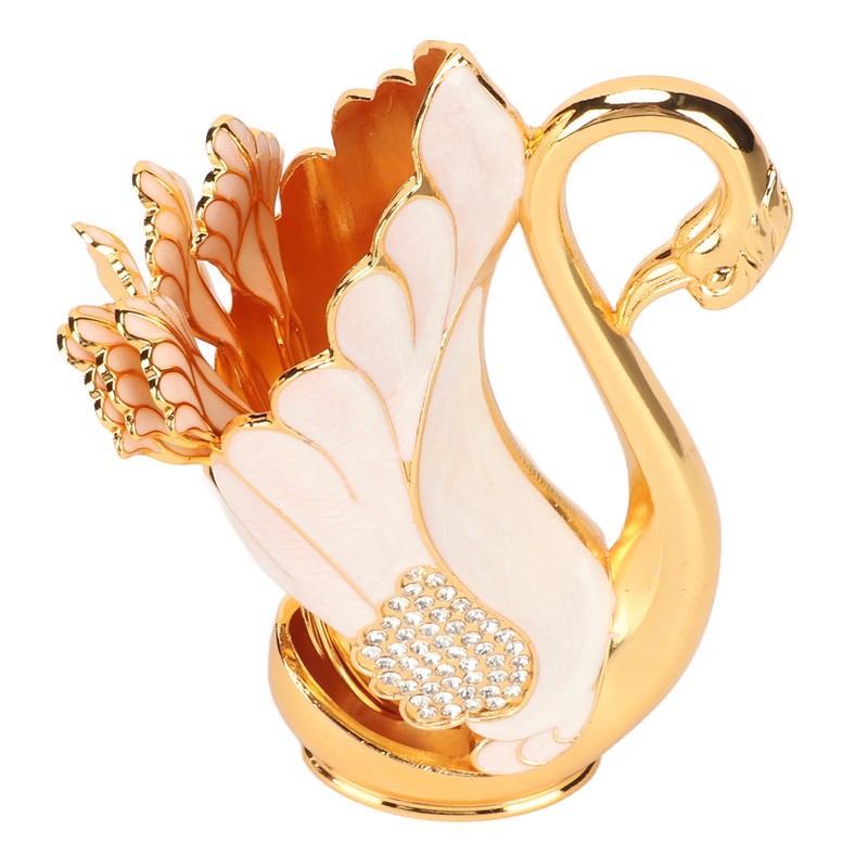 Swan Base Holder Innovative Gold Smoother Edges Coffee Dinnerware Set