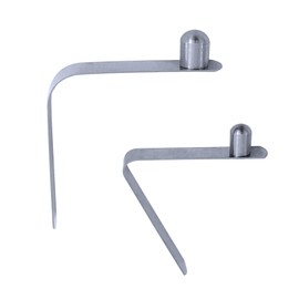 Auto-plaza 304 Stainless Steel Solid V-Clips Butterfly V Clip for Swimming Pool SPA Brush Leaf Skimmer Net Vacuum Head Mini Jet Vacuum Telescopic Pole Etc (30 Pieces, Single Pin)