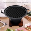 Hibachi Grill Smokeless Wooden Frame Aluminium Alloy Easy Assembly Portable