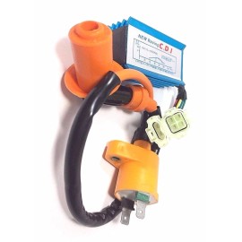 FELLERS SMALL ENGINES ENCENDIDO SCOOTER GY6 50CC - 150CC + CAJA CDI RACING PERFORMANCE 6 PINES