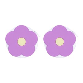 sourcing map 2pcs Soft Tape Measure 60-Inch 1.5 Meter Retractable Mini Cartoon Measuring Tape Cute Tape Ruler for Sewing Craft Cloth Body Measurements, Purple Flower