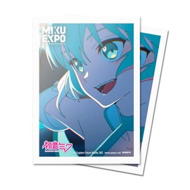 Ultra PRO - 10th Anniversary Hatsune Miku 100ct Deck Protector Sleeves - Flight | Anime Card Sleeves, Trading Card Accessories, Hatsune Miku Merch, Intergalactic Bound Art, Collector's Edition
