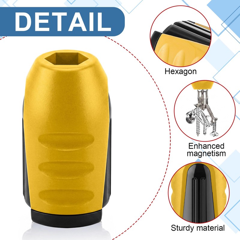 15 Pcs Magnetic Screw Holder Rings, 1/4 Inch/ 6.35 mm